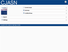 Tablet Screenshot of cjasn.asnjournals.org